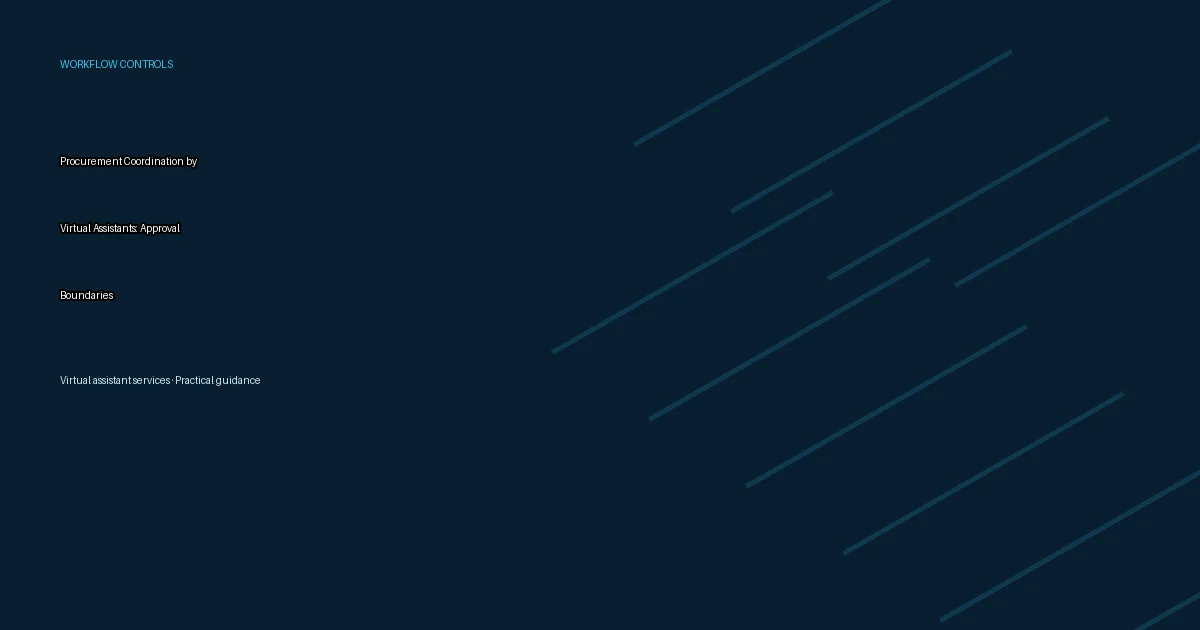 Procurement Coordination by Virtual Assistants: Approval Boundaries